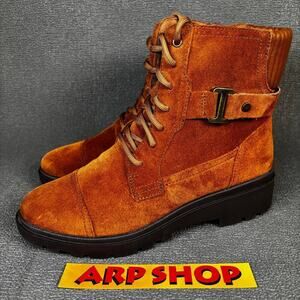 🔴 Clarks Collection Calla Dance Women`s Size 7.5 Brown Suede Boots 14786
